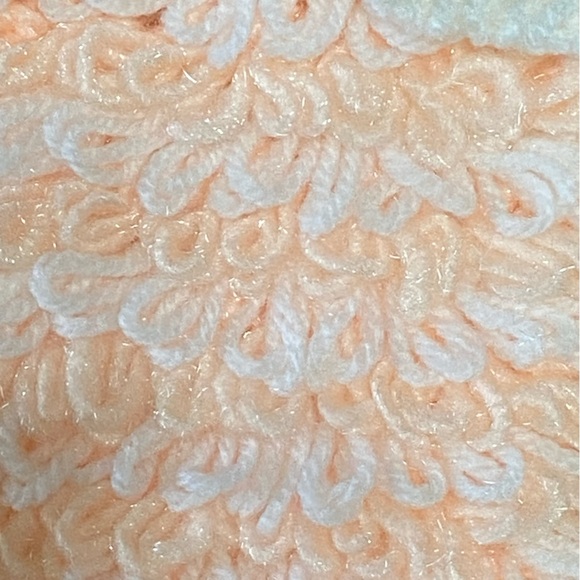 Cute Peach Loop Hand knit Sweater Cardigan Kid Baby Toddler 18-24 Mo - Picture 4 of 8